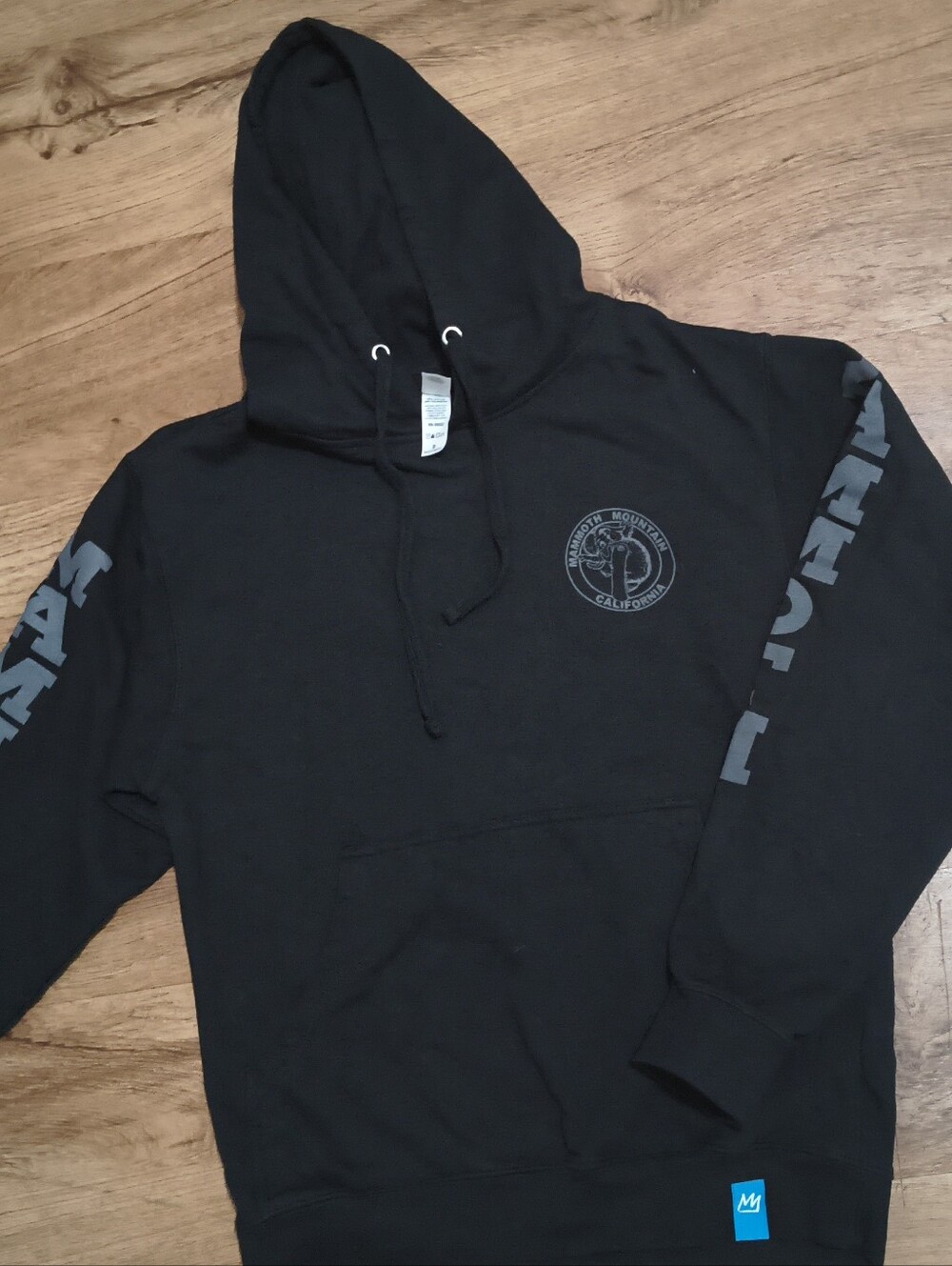 Men's Black Zip-Up Hoodie with Sleeve Graphics